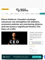 Pierre Poilievre: Canada’s strategic resources can strengthen US relations, economic policies are overtaxing citizens, and Iran poses a significant threat | The Diary of a CEO