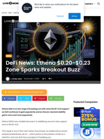 DeFi News: Ethena $0.20-$0.23 Zone Sparks Breakout Buzz | Live Bitcoin News
