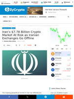 Iran’s $7.78 Billion Crypto Market At Risk as Iranian Exchanges Go Offline ⋆ ZyCrypto