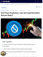 SUI Price Prediction: Can SUI Lead the Next Altcoin Rally?