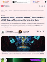 Balancer Hack, xUSD Depeg, Morpho and Euler Troubles