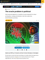 The Oracle Problem Isn’t Just Technical; It’s Political