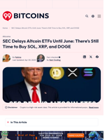 SEC Delays Altcoin ETFs For June: Time to Buy SOL, and XRP?