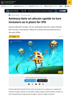 Animoca Brands Banks On Altcoins As It Eyes Nasdaq Next Year