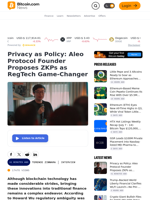 Privacy as Policy: Aleo Protocol Founder Proposes ZKPs as RegTech Game-Changer – Interview Bitcoin News