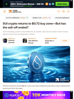 SUI crypto returns to $0.72 buy zone—But has the sell-off ended? - AMBCrypto