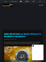 ADA's $0.30 Make-or-Break: 48 Hours to Breakout or Breakdown - Blockchain.News
