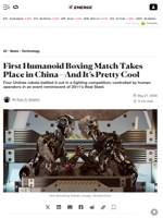First Humanoid Boxing Match Takes Place in China—And It’s Pretty Cool - Decrypt