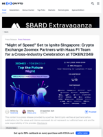 Zoomex & Haas F1 Unite for 