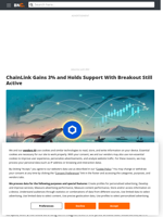 ChainLink Gains 3% and Holds Support With Breakout Still Active - Brave New Coin