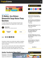 15 Wallets, Zero History: BinanceLife Surge Raises Pump Questions