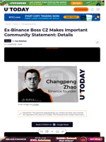 Ex-Binance Boss CZ Makes Important Community Statement: Details