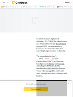 SocGen's Crypto Arm SG-FORGE Deploys Euro, Dollar Stablecoins on Uniswap, Morpho