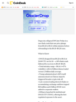DOGE Price News: Dogecoin Suffers 50% Flash Crash