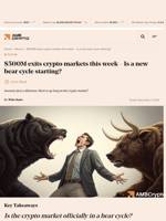 $500M exits crypto markets this week - Is a new bear cycle starting? - AMBCrypto