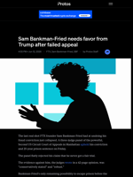 Sam Bankman-Fried needs favor from Trump after failed appeal