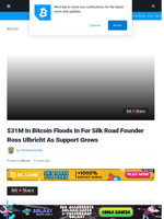 $31M In Bitcoin Floods In For Silk Road Founder Ross Ulbricht As Support Grows