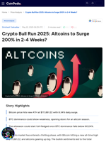 Crypto Bull Run 2025: Altcoins to Surge 200% in 2-4 Weeks?