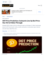 DOT Price Prediction: Catalysts Line Up But Price Has Yet to Follow Through - Blockchain.News
