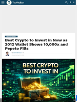 Best Crypto to Invest in Now as 2012 Wallet Shows 10,000x and Pepeto Fills - TechBullion