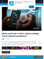 Bitcoin sa drží nad 114 000 $. Oplatí sa ešte stratégia DCA?