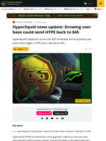 Hyperliquid DEX And Userbase Growth May Trigger Rally To $45