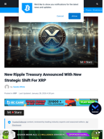 New Ripple Treasury Announced With New Strategic Shift For XRP | Bitcoinist.com