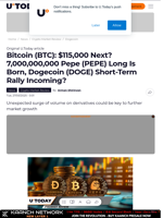 Bitcoin (BTC): $115,000 Next? 7,000,000,000 Pepe (PEPE) Long Is Born, Dogecoin (DOGE) Short-Term Rally Incoming?