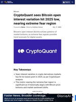 CryptoQuant sees Bitcoin open interest variation hit 2025 low, nearing extreme fear region