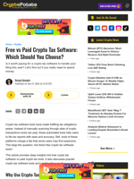 Free vs Paid Crypto Tax Software: Which Should You Choose?