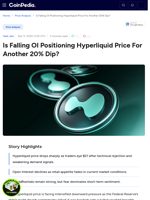 Is Falling OI Positioning Hyperliquid Price For Another 20% Dip?