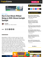 How to Earn Bitcoin Without Mining in 2026: Bitcoin Everlight Spotlight