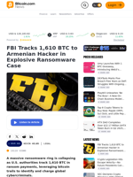 FBI Tracks 1,610 BTC to Armenian Hacker in Explosive Ransomware Case – Legal Bitcoin News