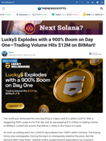 Lucky$ Explodes with a 900% Boom on Day One—Trading Volume Hits $12M on BitMart!