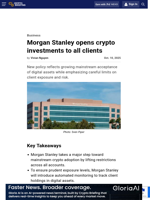 Morgan Stanley opens crypto investments to all clients
