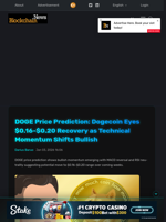 DOGE Price Prediction: Dogecoin Eyes $0.16-$0.20 Recovery as Technical Momentum Shifts Bullish - Blockchain.News