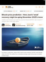 Bitcoin price prediction - How June's 'weak' recovery might be aping November 2025's move - AMBCrypto