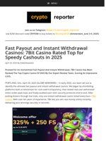 Fast Payout and Instant Withdrawal Casinos: 7Bit Casino Rated Top for Speedy Cashouts in 2025