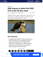 REX-Osprey to debut first XRP ETF in the US this week