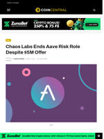 Chaos Labs Ends Aave Risk Role Despite $5M Offer