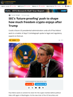 SEC’s ‘Future-Proofing’ Push to Shape Crypto Freedom After Trump