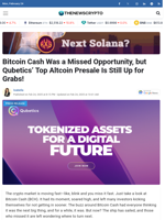Bitcoin Cash Was a Missed Opportunity, but Qubetics’ Top Altcoin Presale Is Still Up for Grabs!