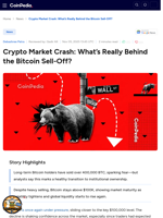 Crypto Market Crash: What’s Really Behind the Bitcoin Sell-Off?