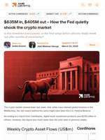 $635M in, $405M out - How the Fed quietly shook the crypto market - AMBCrypto