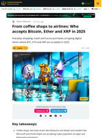 Who Accepts Bitcoin, Ethereum, and XRP in 2025?