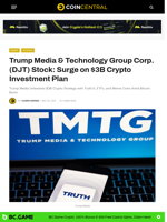 Trump Media & Technology Group Corp. (DJT) Stock: Surge on $3B Bitcoin Investment Plan