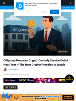 Best Crypto Presales to Watch as Citigroup Plans Crypto Custody in 2026
