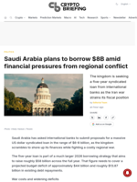 Saudi Arabia plans to borrow $8B amid financial pressures from regional conflict