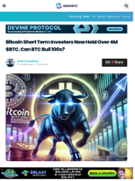 Bitcoin Short Term Investors Now Hold Over 4M $BTC. Can BTC Bull 100x?