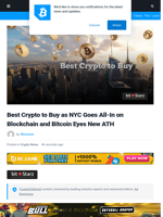Best Crypto to Buy as First New York Crypto Summit Makes Waves and $BTC Nears ATH